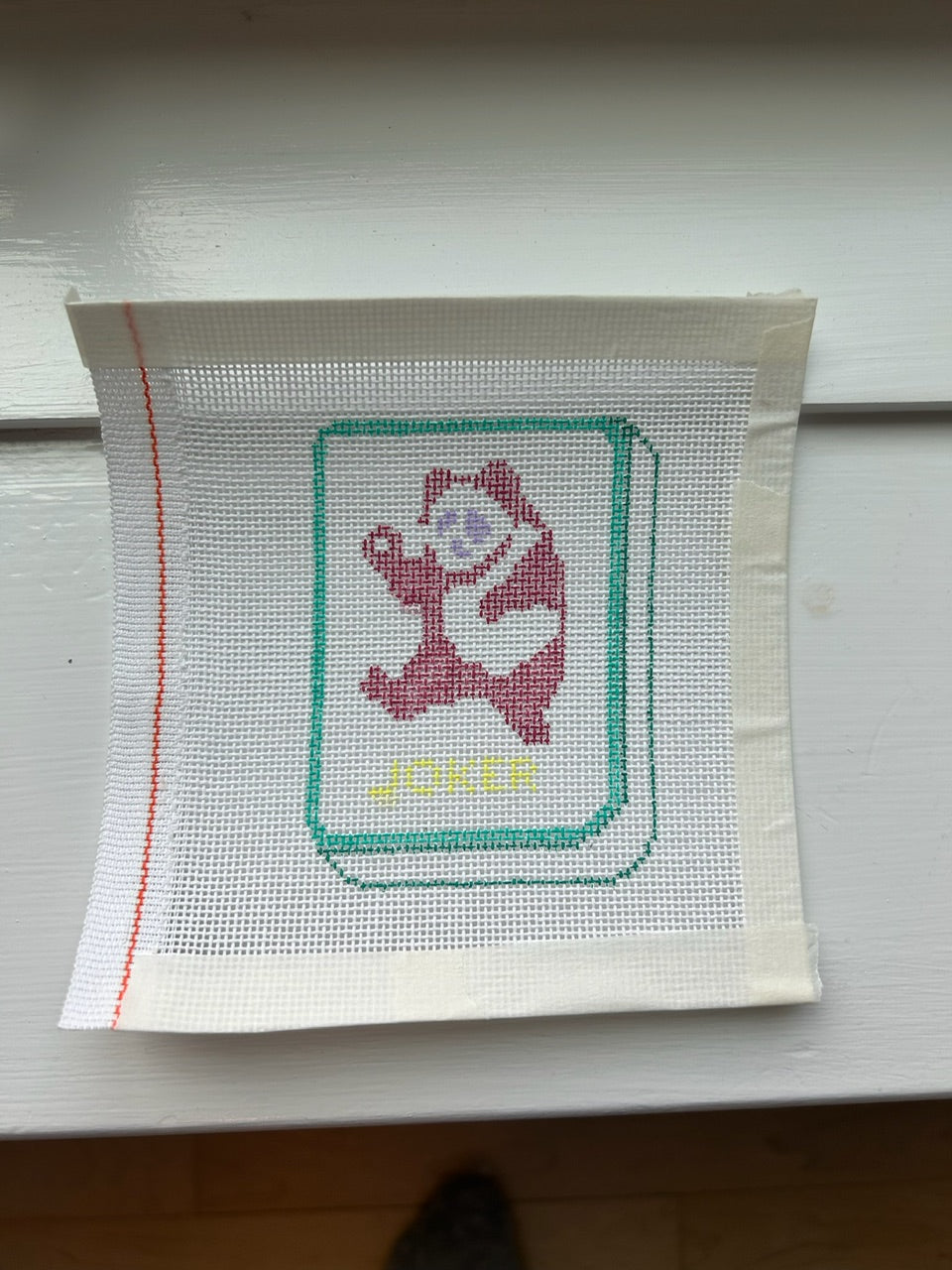 Mahjong Joker Needlepoint Canvas