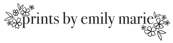 Prints By Emily Marie logo