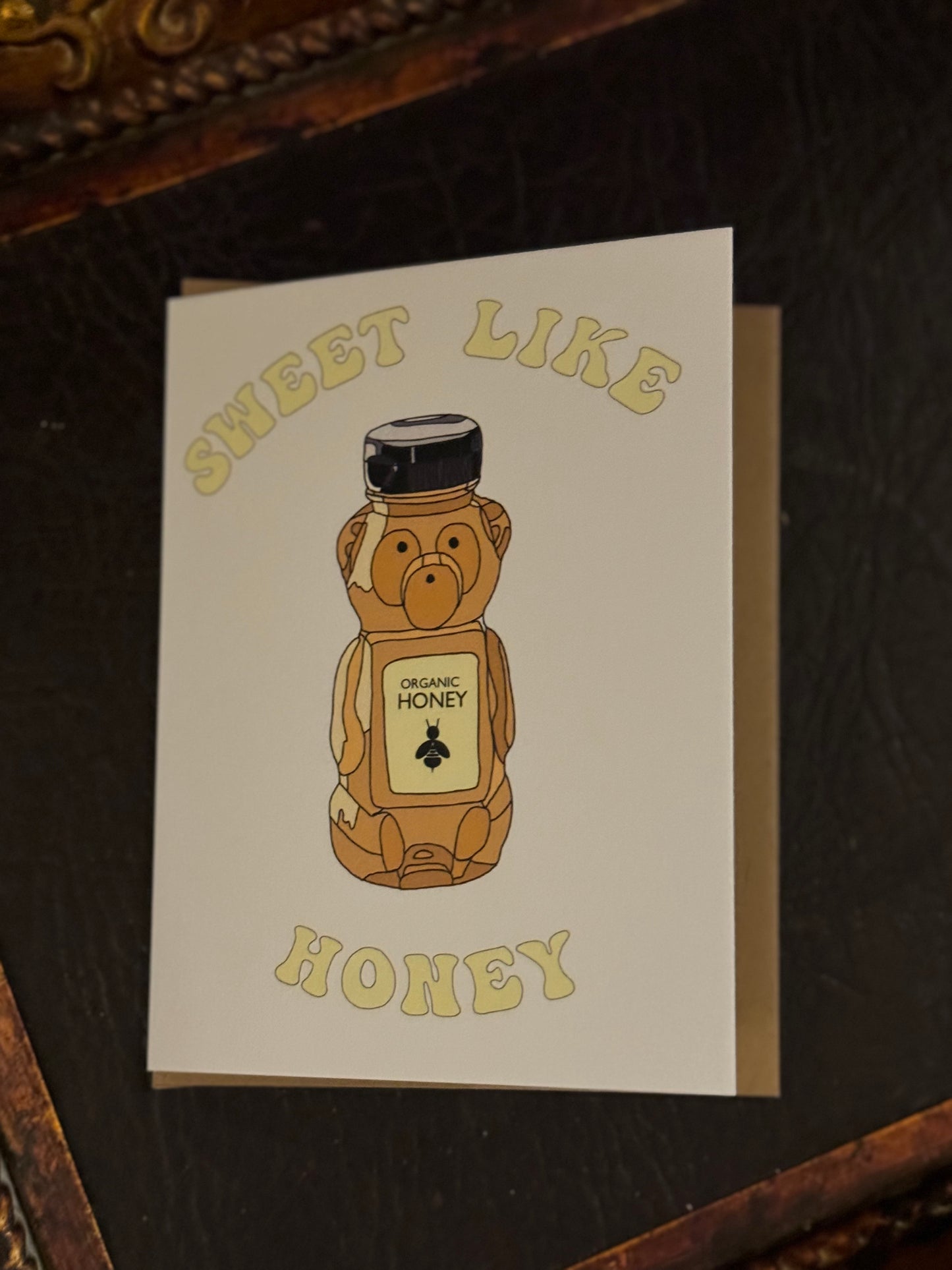 notecard- honeybear