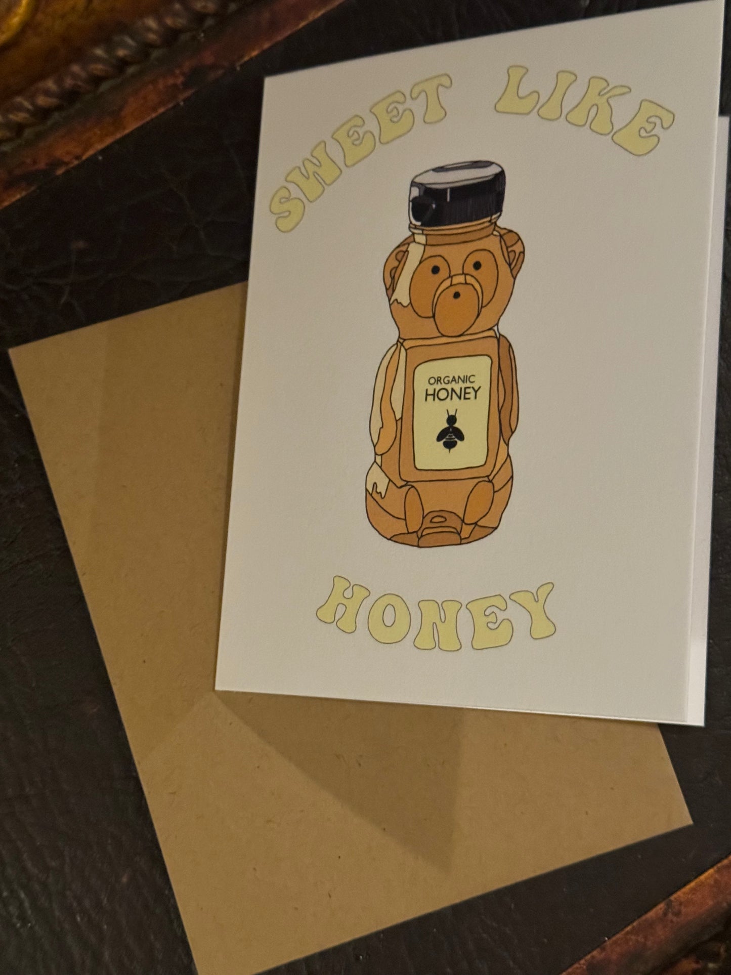 notecard- honeybear