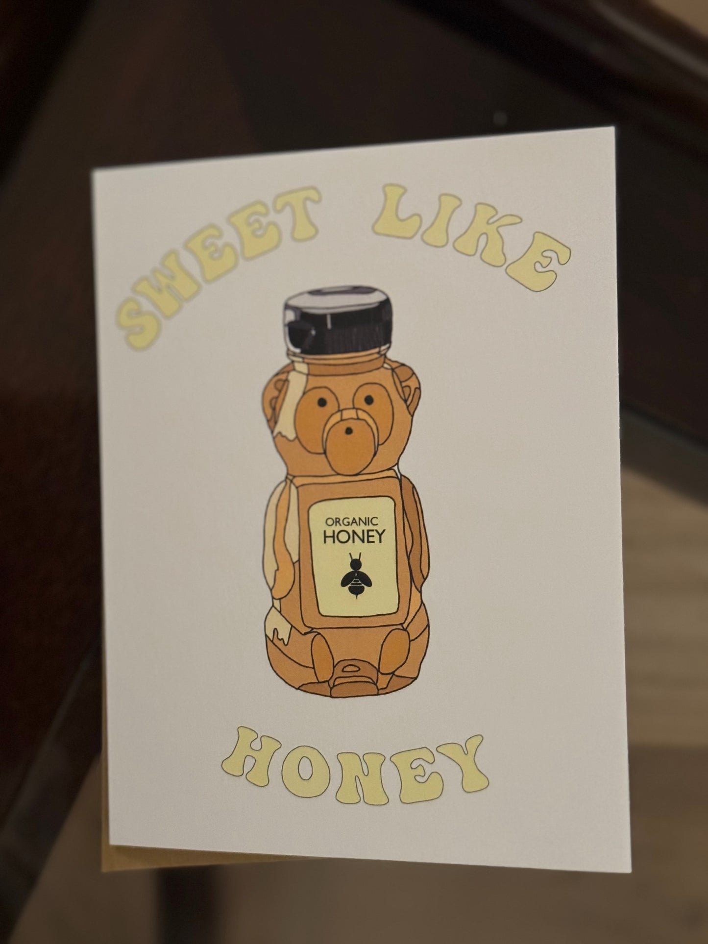 notecard- honeybear