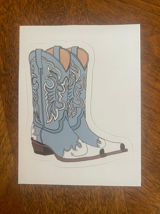 sticker - cowboy boots