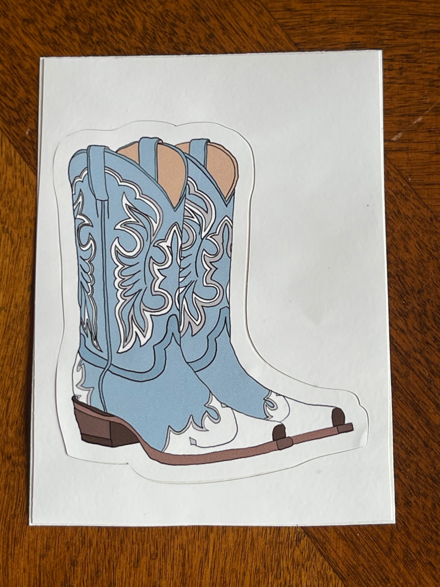 sticker - cowboy boots