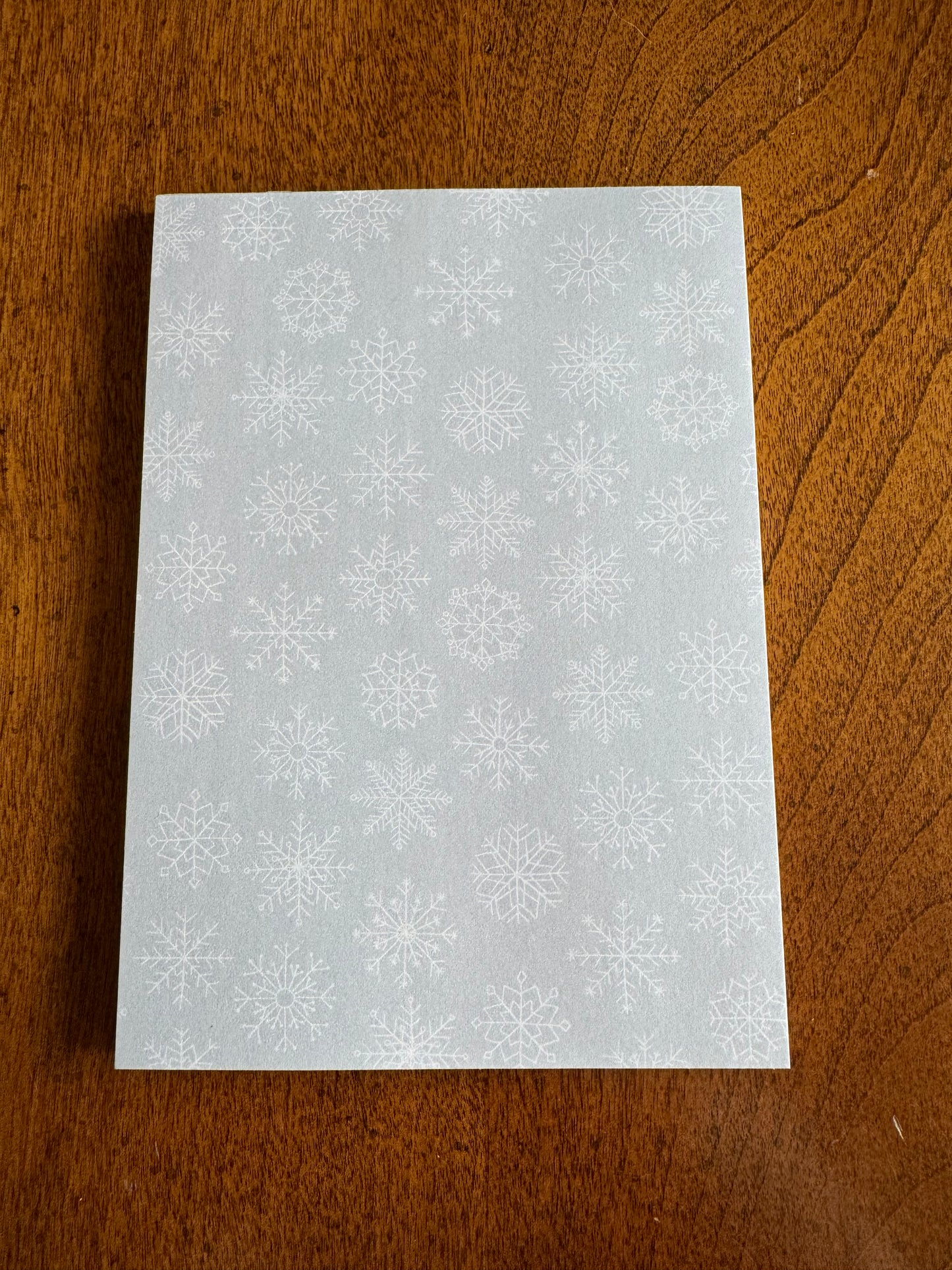 notepad- snowflake