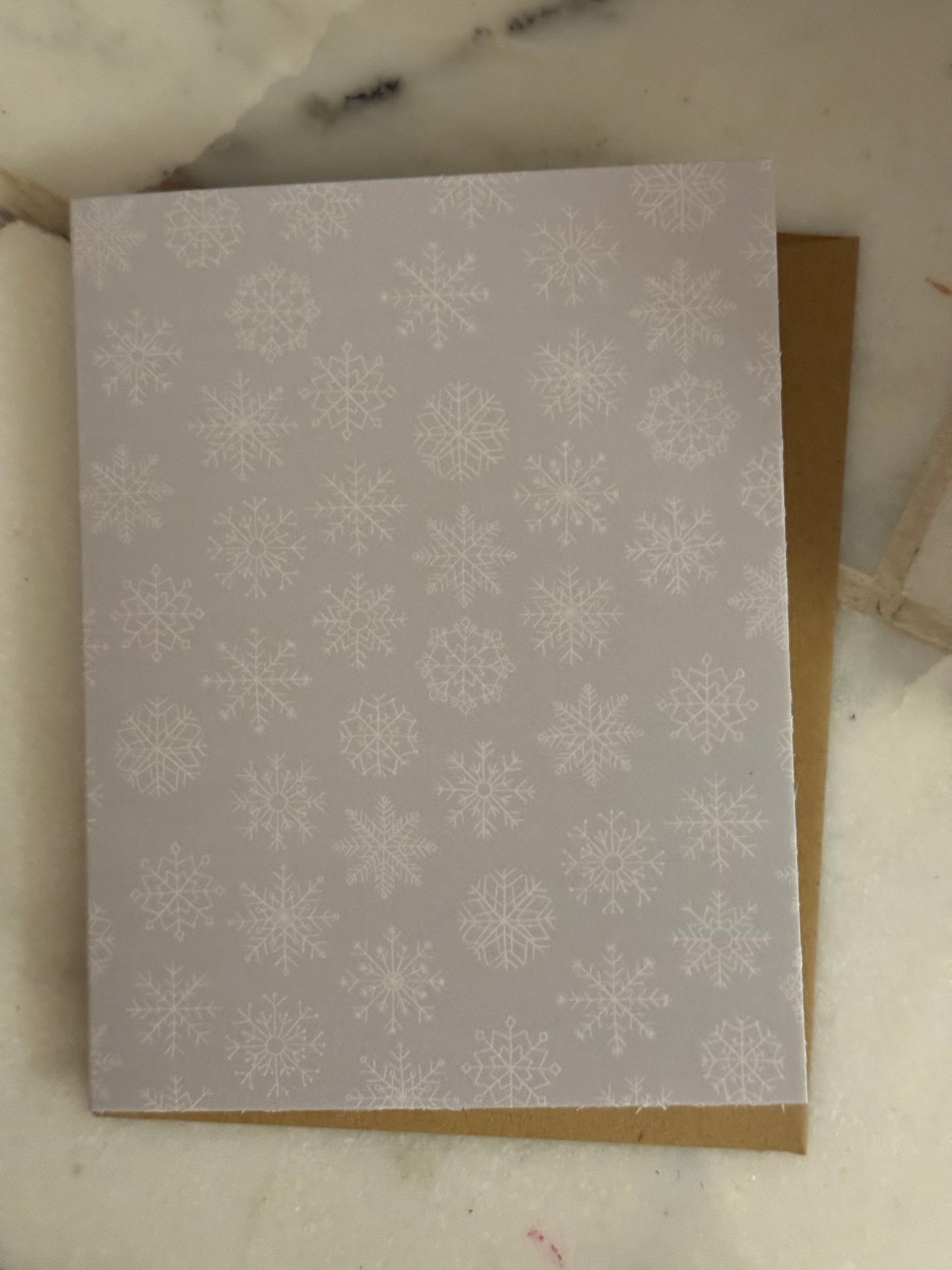 notecard- snowflake