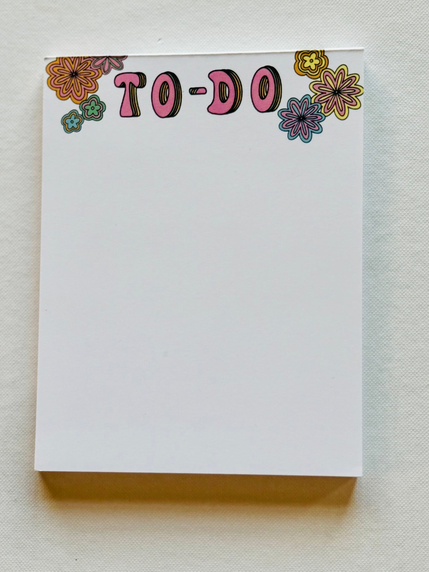 notepad - floral to-do