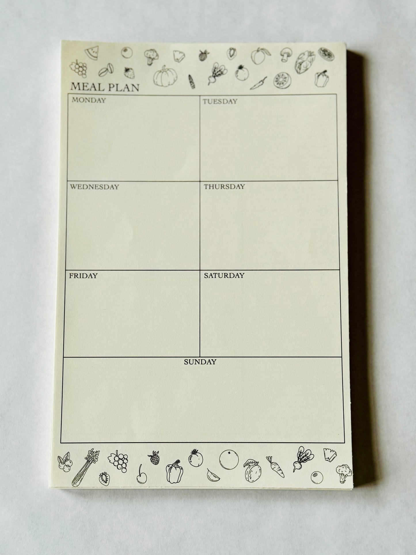 notepad - meal planner