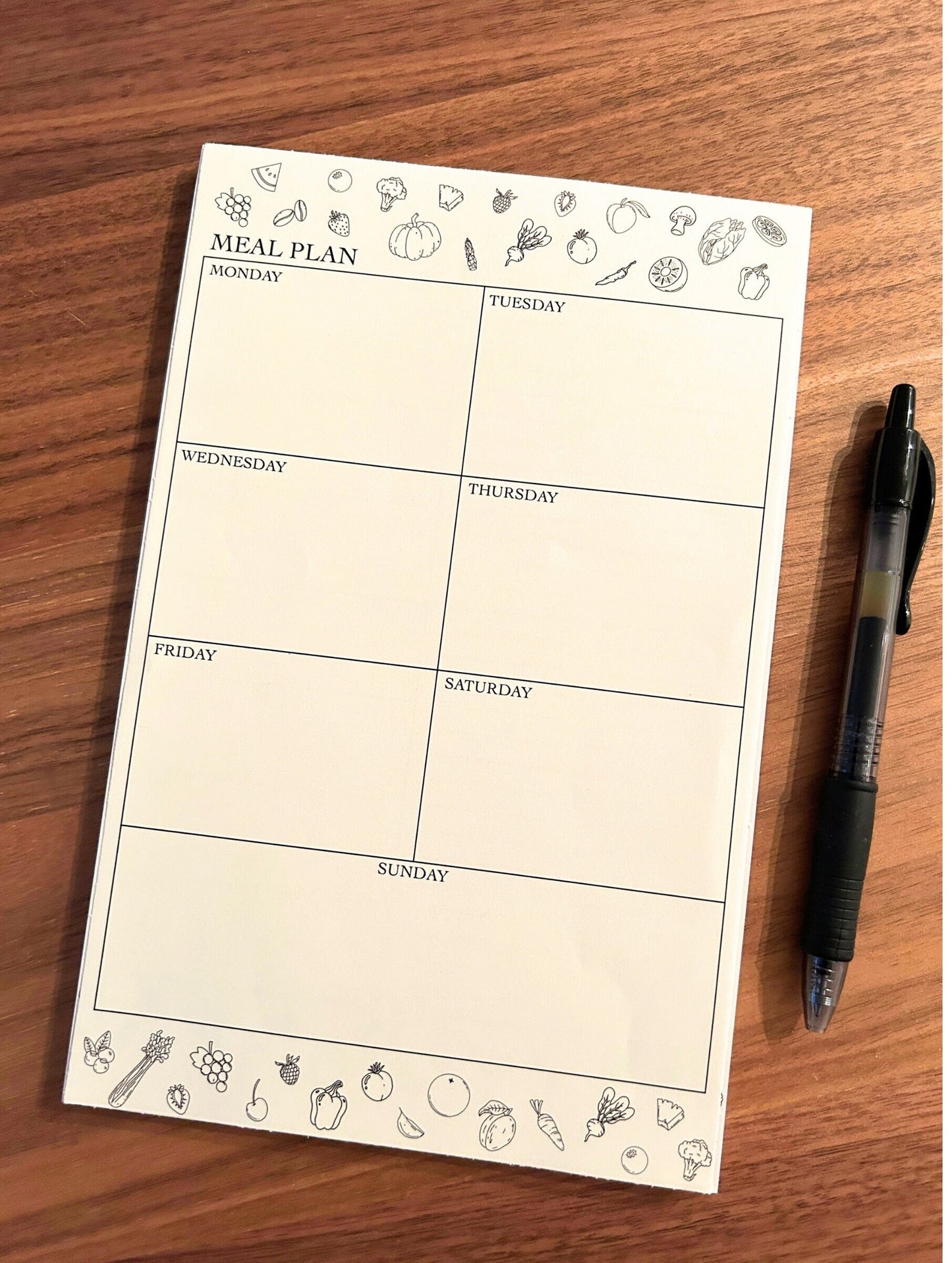 notepad - meal planner