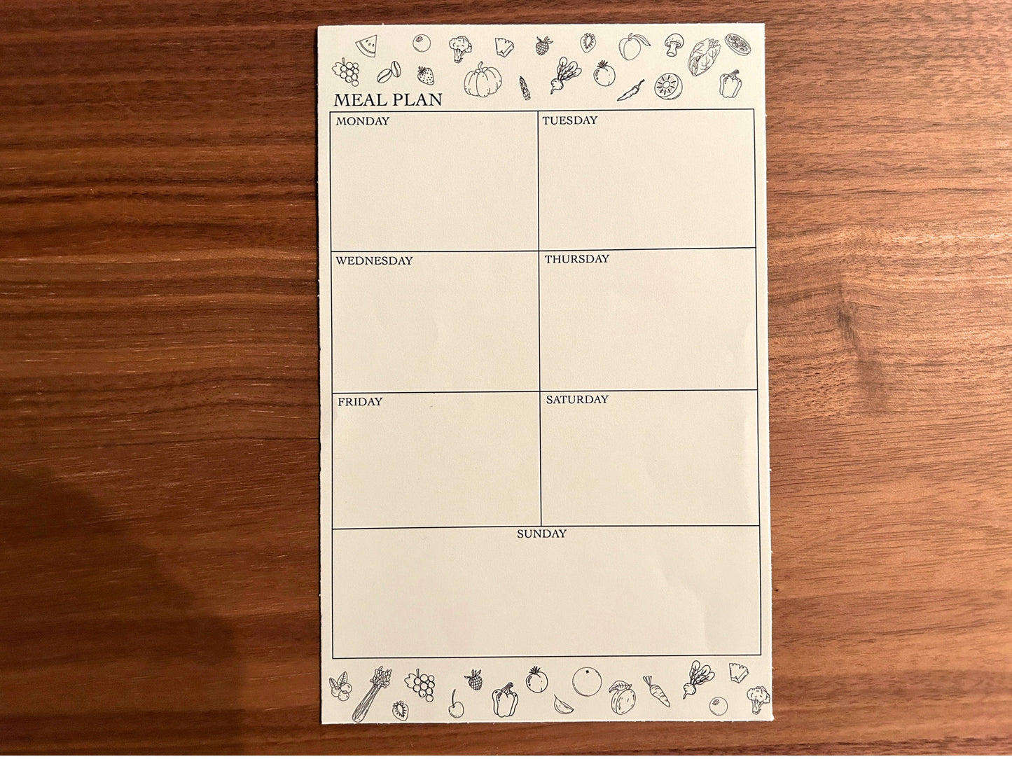 notepad - meal planner