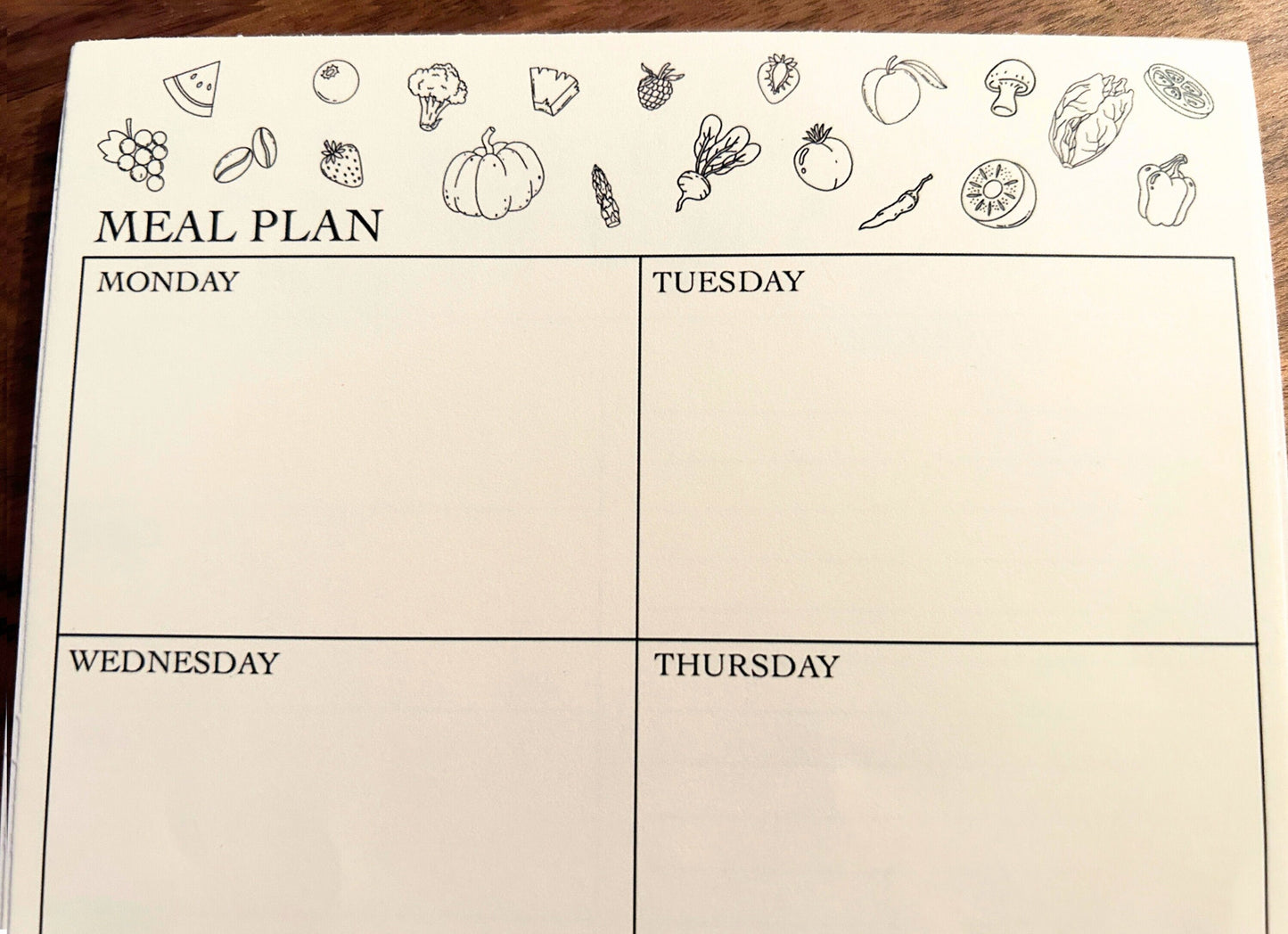 notepad - meal planner